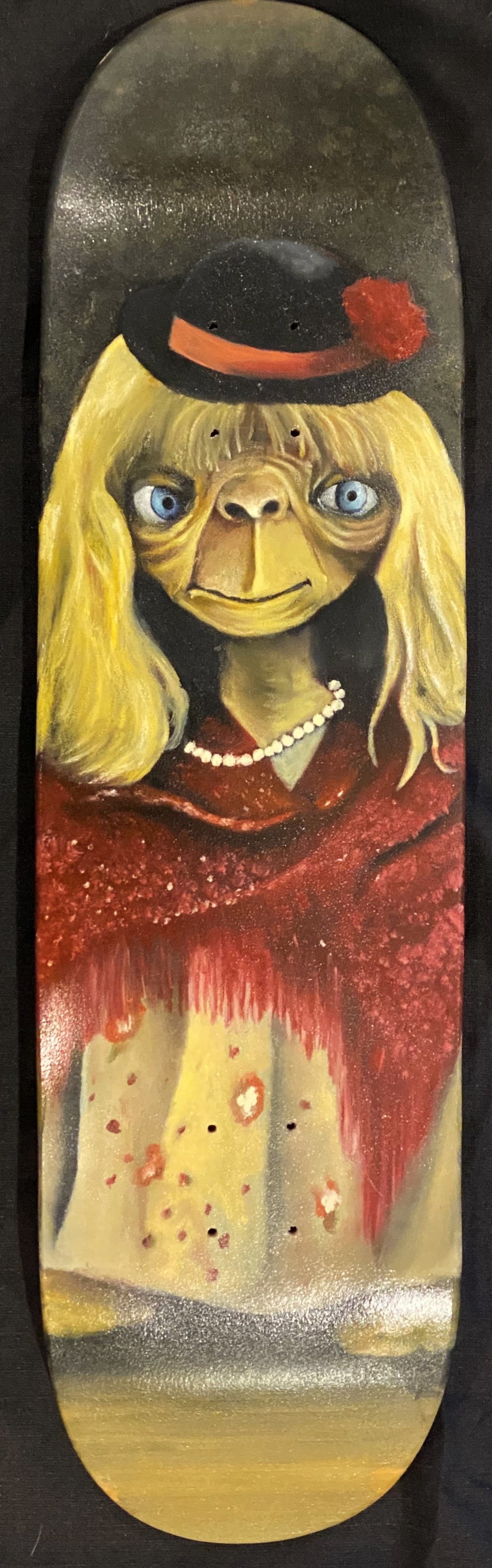 Skateboard with ET Hand Painted
