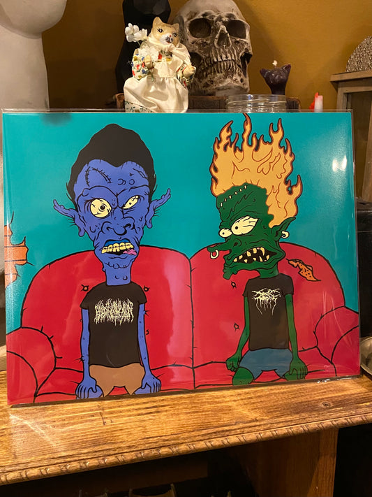 "Hey...uhh...Butthead... I feel kind of funny"